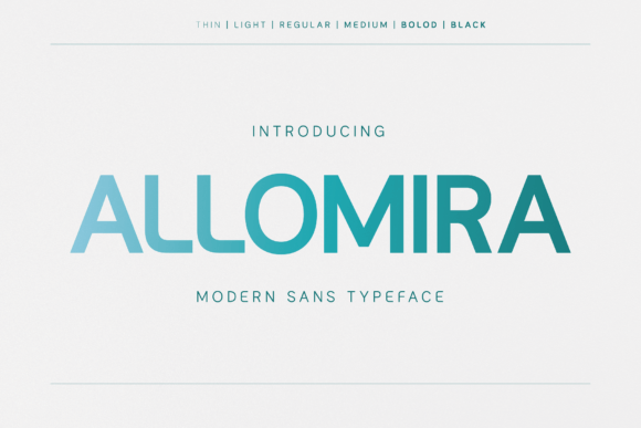 Allomira: The Modern Sans Serif Font for Crafters