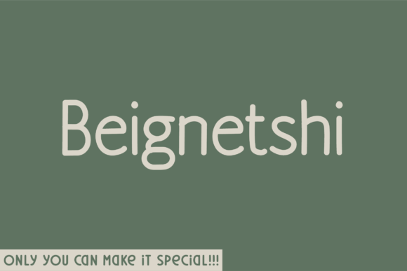 Beignetshi Font: A Hand-Drawn Sans Serif for Brands