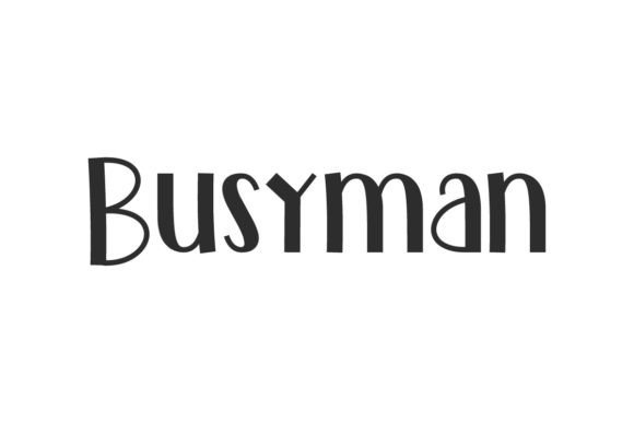 Busyman Font: Retro Comic Style for Crafters