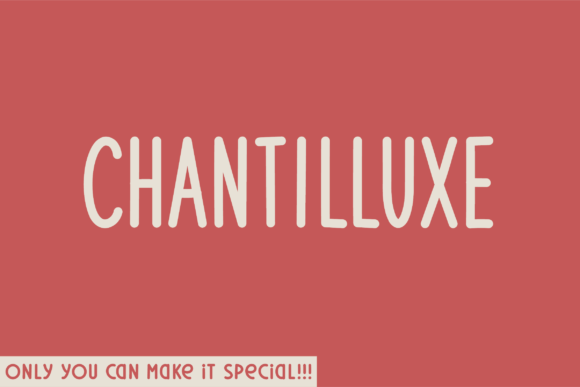 Chantilluxe Font for Crafters & Sellers