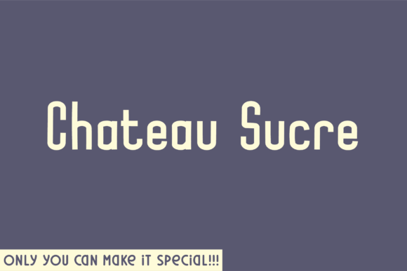 Chateau Sucre: A Handwritten Sans Serif Font for Web Design