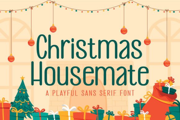 Christmas Housemate: A Festive Typeface for Holiday Campaigns