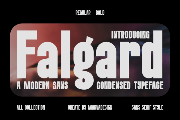 Falgard: The Bold Sans Serif Font for Makers
