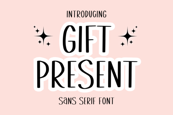 Gift Present Font for Makers and Creative Shops