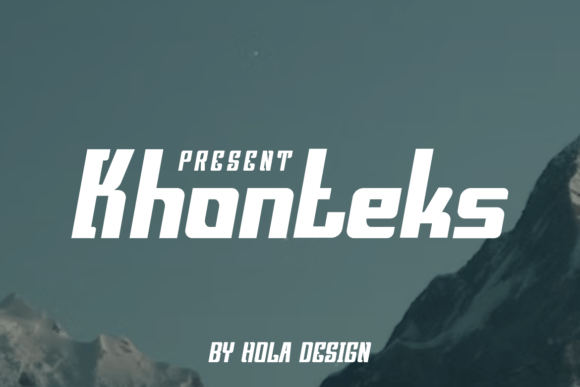 Khonteks Typeface for Modern Editorial Design