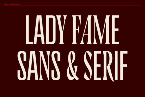 Lady Fame Duo: The Premium Typeface for Bold Branding
