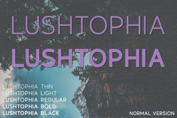 Lushtophia Typeface for Modern Brand Identity
