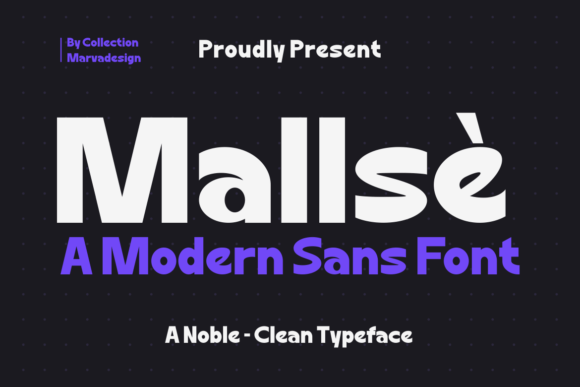 Mallse: A Modern Sans Serif Font for Editorial Clarity