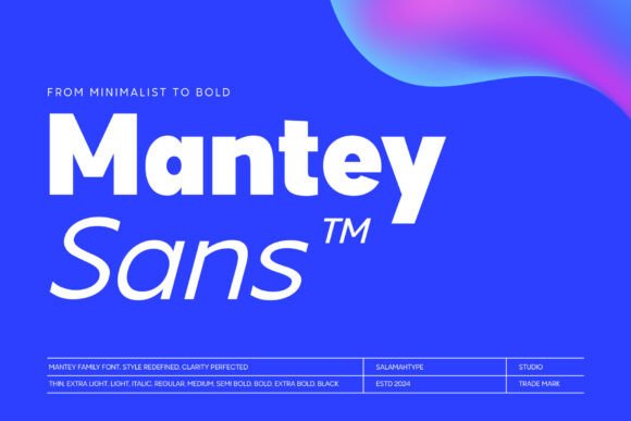 Mantey Typeface for Clear Campaign Design