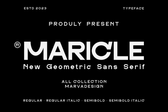 Maricle: The Modern Sans Serif Font for Crafters