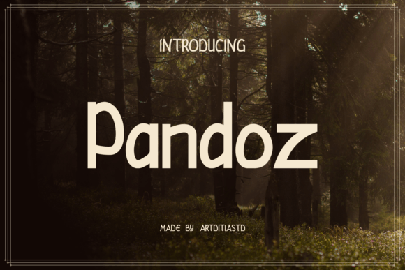 Pandoz: A Clean Sans Serif Font for Modern Makers