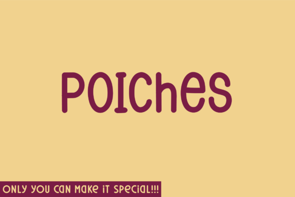Poiches Font: Sweet Sans Serif for Branding