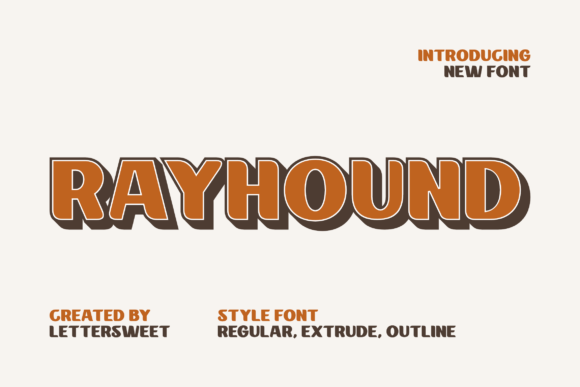 Rayhound: A Distinct Sans Serif Display Font