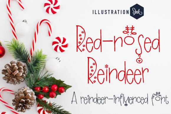 Red-nosed Reindeer Typeface for Editorial Charm