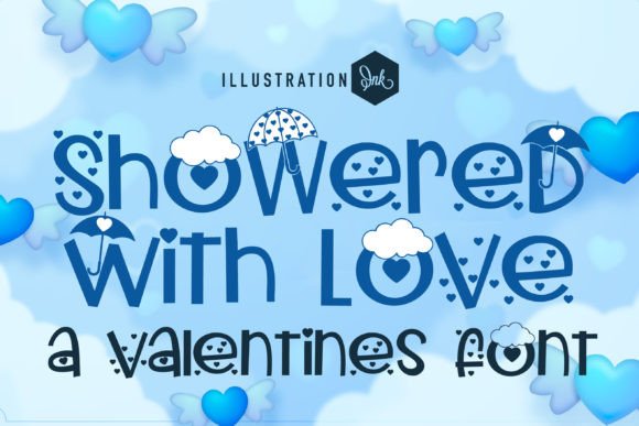 Showered with Love: A Whimsical Typeface for Web Design