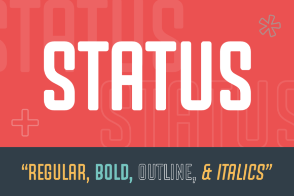 Status Font for Handmade Product Design