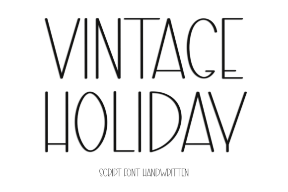 Vintage Holiday Font Review for Makers