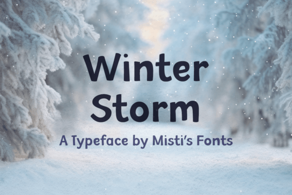 Winter Storm Typeface for Editorial Magic